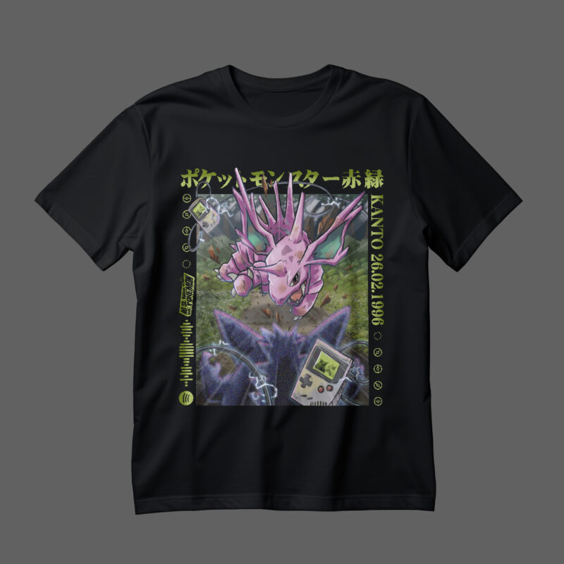 Polera - Nidorino VS Gengar