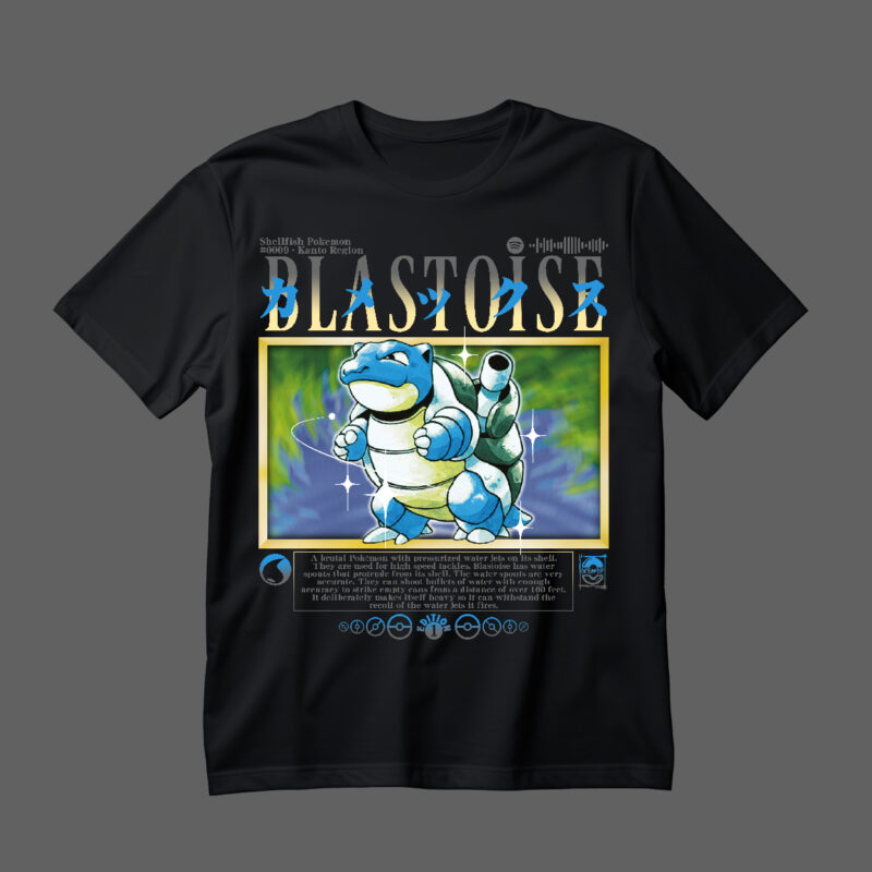 Polera - Blastoise Set Base
