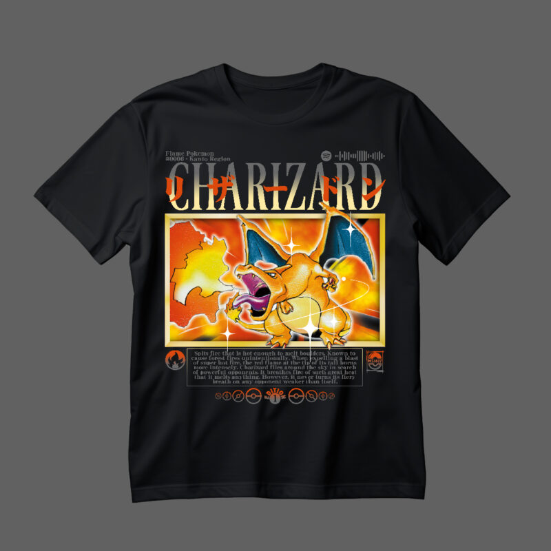 Polera - Charizard Set Base