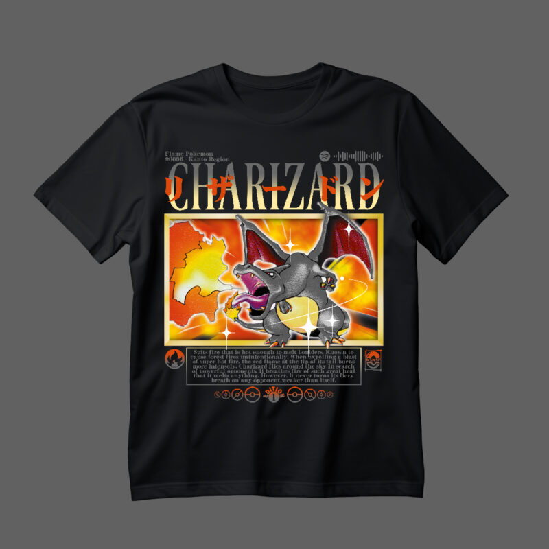 Polera - Charizard Set Base (Shiny)